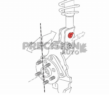 SPC - EZ CAM XR 16mm STRUT BOLTS (PAIR) Civic EP3 2002-2005  Civic Si 2014-2015