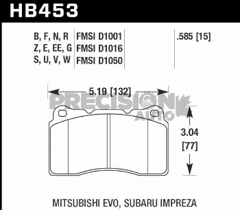Hawk Performance - HPS 5.0 Brake Pads Front - Civic Type R FK8/FL5/DE5