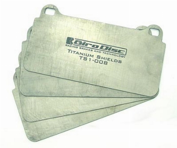 Girodisc Front Titanium Pad Shields Brembo 4pistons FK8 / FL5 / DE5