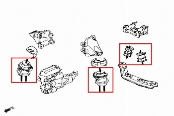 Hardrace - S2000 Engine & Transmission Mounts - 4 pcs ( STREET VERSION )