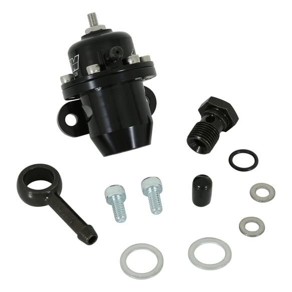 AEM Fuel Pressure Regulator Inline Flange with 90 Degree Return Line Fitting
