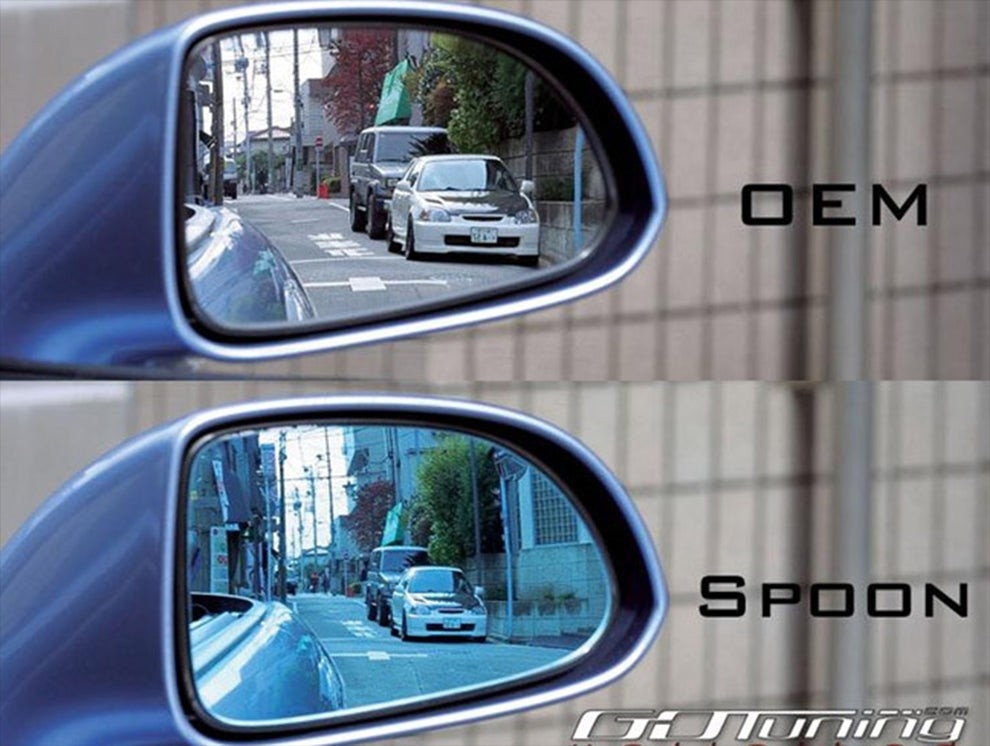 Spoon Blue Wide Door Mirror Set - Civic, Integra DC2/DB8,DC2R/DB8R,EK4/9