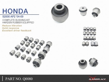 HARDRACE Hardened Rubber Complete Bushing Kit S2000 AP2 2004-2009
