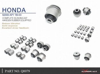 HARDRACE Hardened Rubber Complete Bushing Kit (AP1) S2000 2000-2003