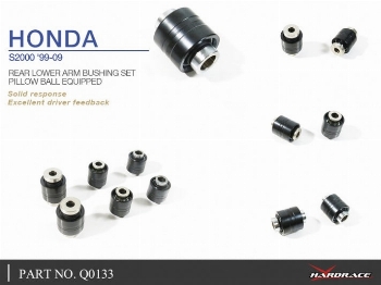 HARDRACE Pillow Ball Rear Lower Arm Bushing Set Honda S2000 2000-2009
