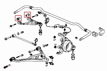 HARDRACE Pillow Ball Rear Upper Arm Bushings honda S2000 2004-2009