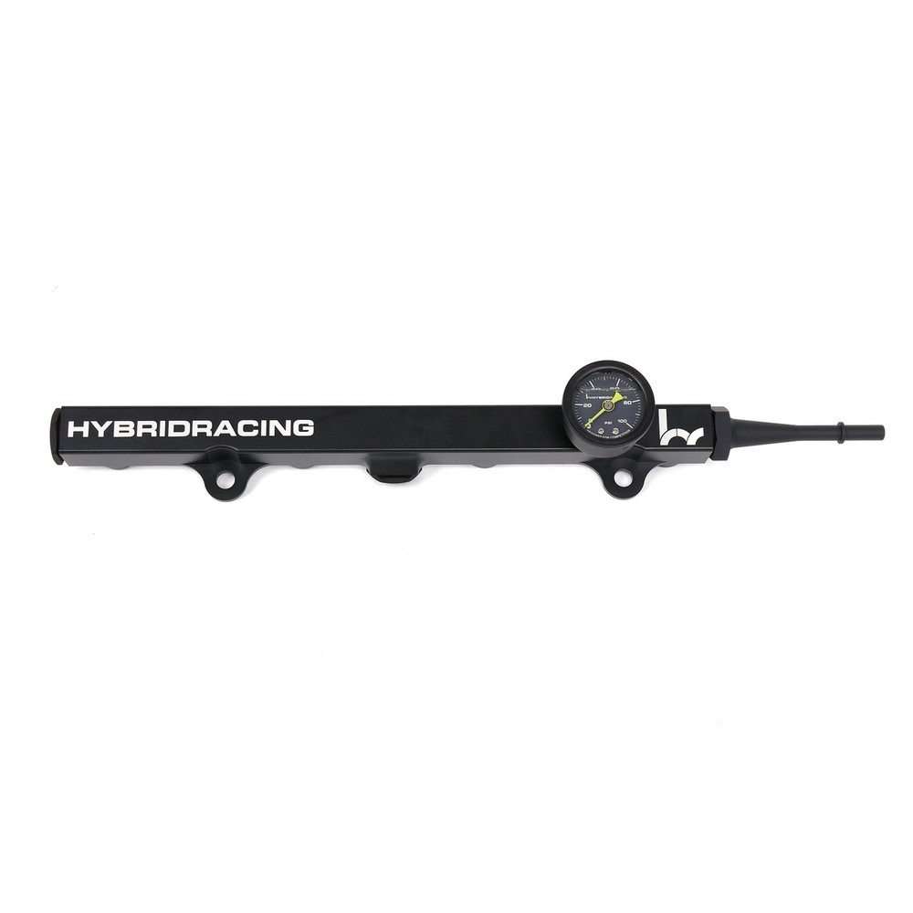 HYBRID RACING  BLACK FUEL RAIL WITH FG PUSH-ON FITTING 06+ CIVIC SI