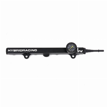 HYBRID RACING  BLACK FUEL RAIL WITH FG PUSH-ON FITTING 06+ CIVIC SI