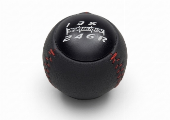 Mugen Sport Leather Shift Knob RED