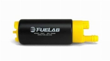 Fuelab 494 Series Fuel Pump 340lph Civic/CRX 1988-91, Integra 1990-93 (req 4'' hose) Offset