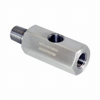Racetronix - Oil Feed Adapter 1 x BSPM, 2 x NPTF, 1 x BSPF, SS