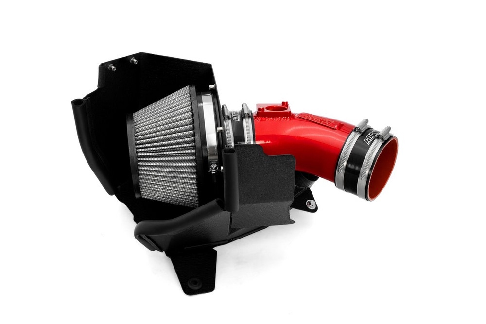 HPS Performance Air Intake Kit With Heat Shield, 2021-2025 Acura TLX Type S 3.0L Turbo, Red