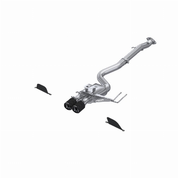 MBRP T304 SS 3in Cat-Back Dual Center Rear w/ Carbon Fiber Tips / 23-26 Toyota Corolla GR